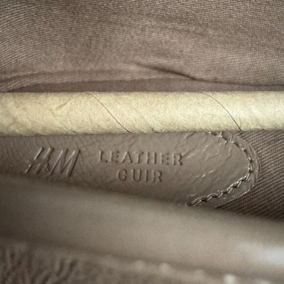 H & M Premium Selection Nude Beige Ballet Leather Flats 11 - Picture 7 of 7